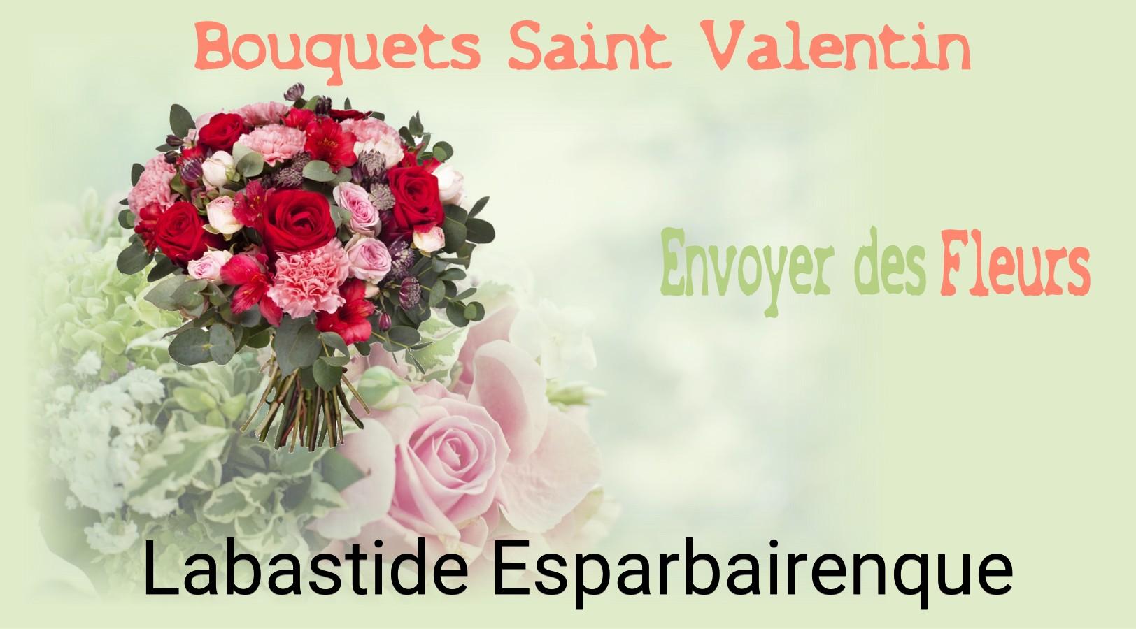 Roses de Saint-Valentin livrées à Labastide-Esparbairenque